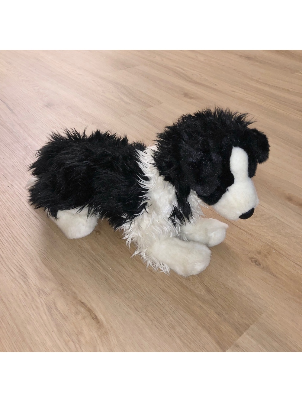 DOUGLAS CUDDLE TOY CHASE BORDER COLLIE DOG PLUSH 16” 2021 2001 3474 WHITE BLACK